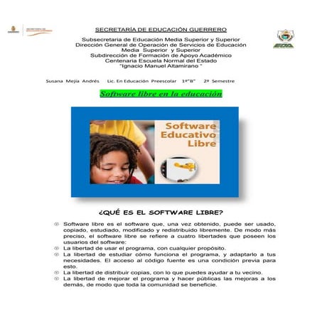 Diferencias entre el software libre y software privativo | PDF