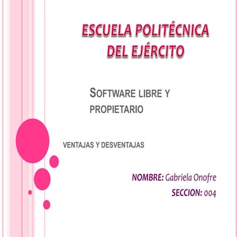 Software libre y propietario