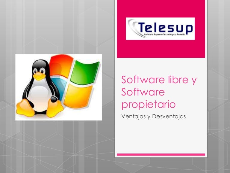 Software libre y software propietario