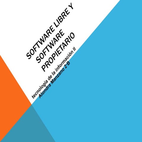 Software libre y software propietario