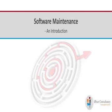 Software maintenance