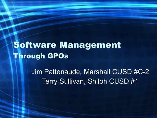Software Management Iltce2007b