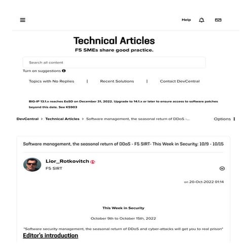 Software management, the seasonal return of DDoS - This Week in Security.pdf