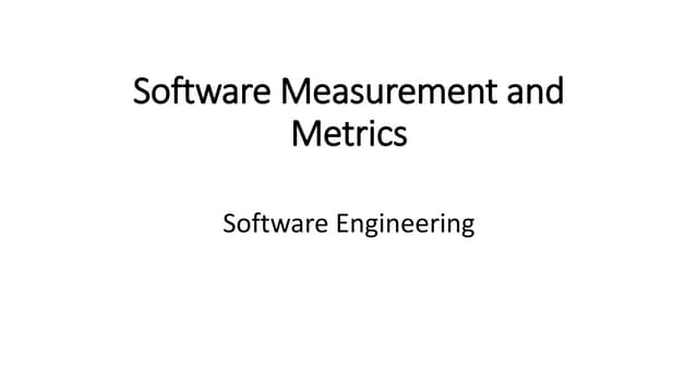 Software Measurement and Metrics.pptx