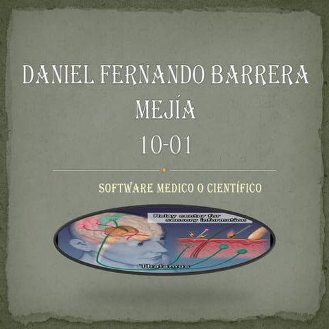 Software medico o científico 