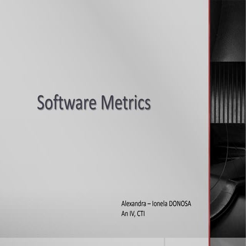 Software metrics