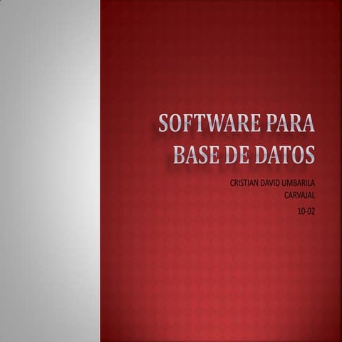 Software para base de datos