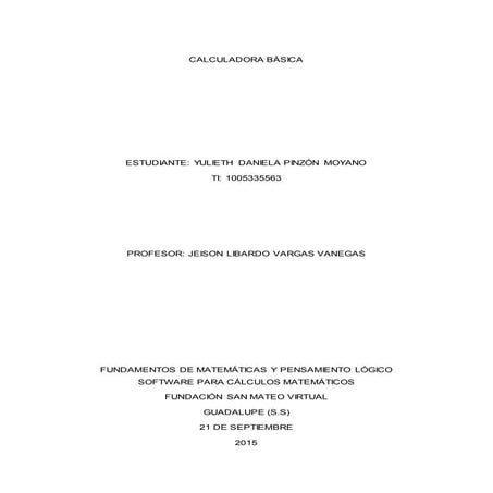 Software para cálculos matemáticos