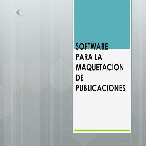 Software para la maquetacion de publicaciones