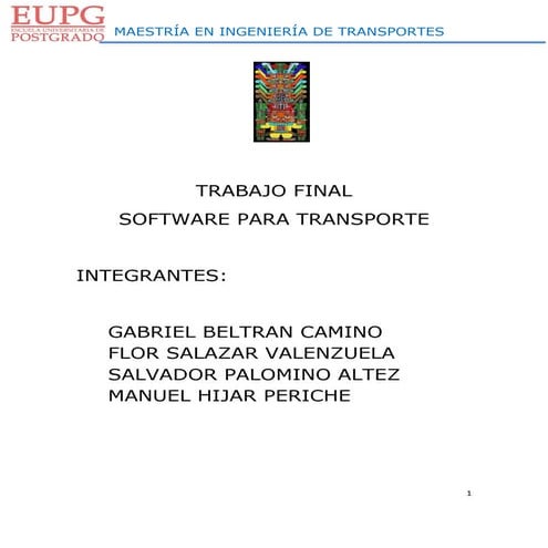 Software para transporte