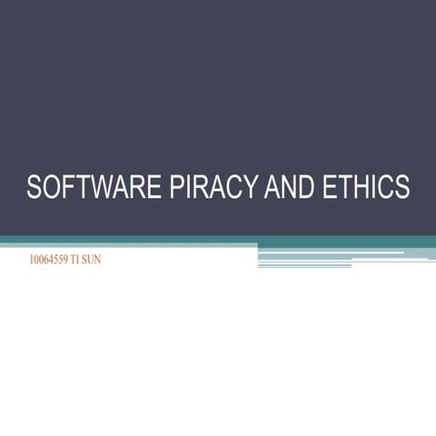 Software piracy