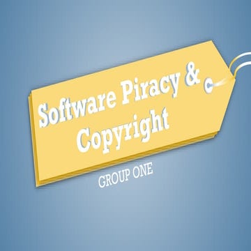 Software piracy and copyright infringement