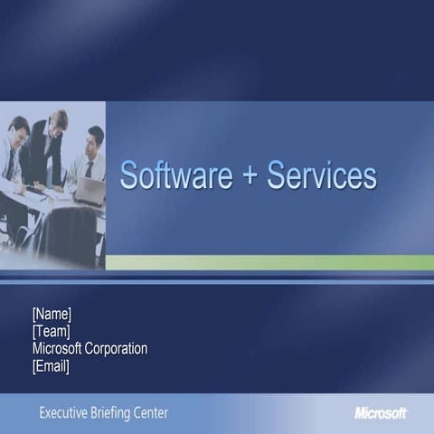 Software Plus Services Customer Deck[1]