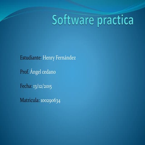 Software practica