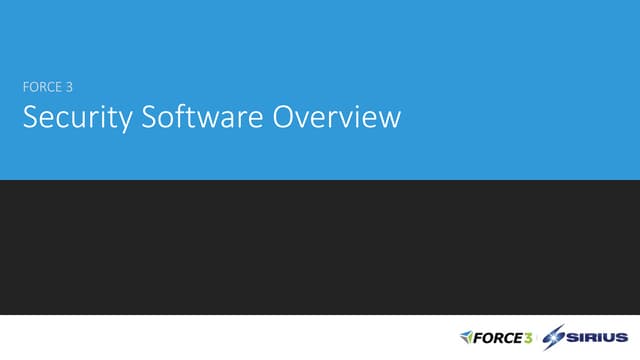 Force 3 Software Practice Overview