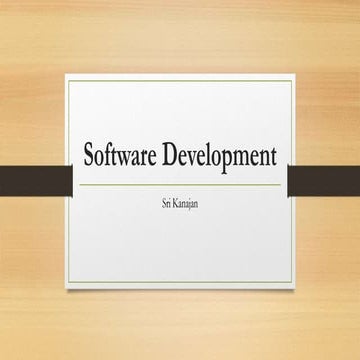 Software product development process