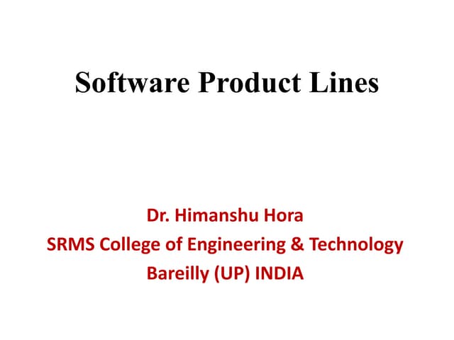 Software product line