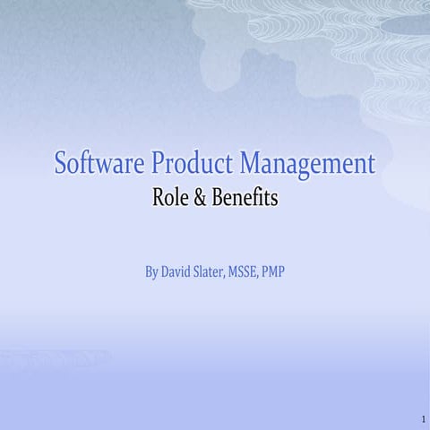 Software Product Management