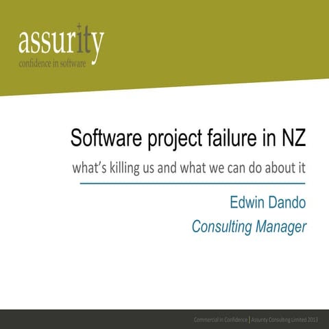Software project failure in new zealand – what’s killing us and what we can d...