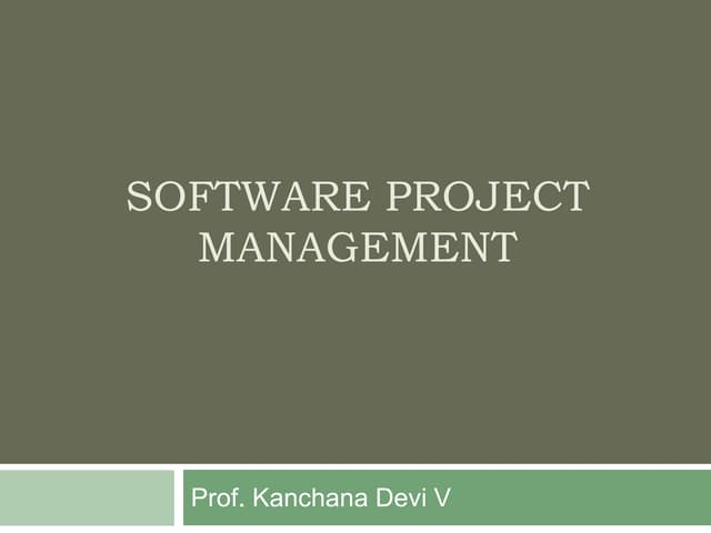 Introduction of software project management