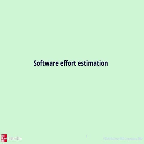 Spm software effort estimation | PDF