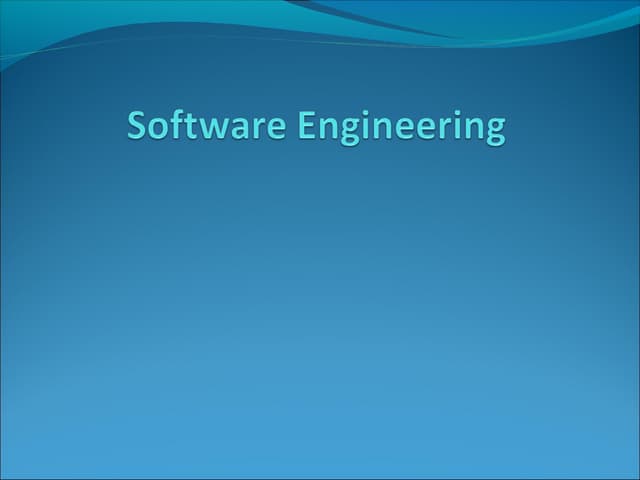 Software quality