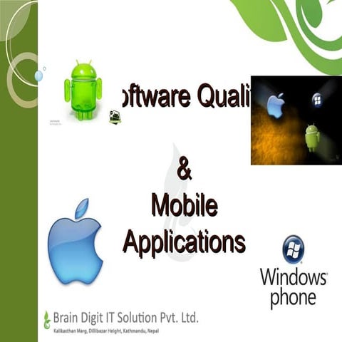 Software quality and mobile apps