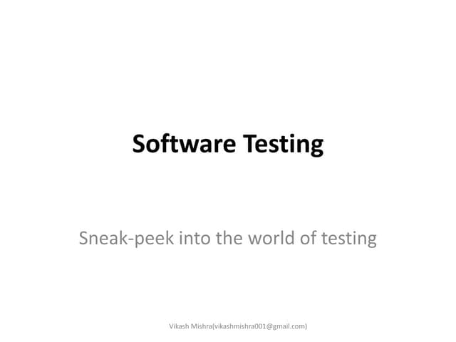 Software Quality Assurance