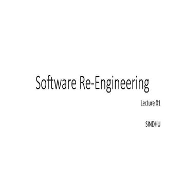 Software Re-Engineering | PPTX