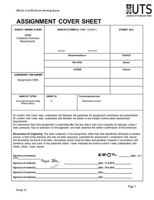 SOFTWARE REQUIREMENTS SPECIFICATION PDF visual data 4