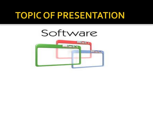 system software and application software