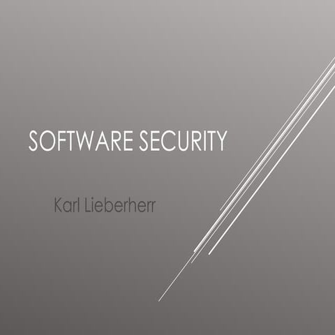 Software Security topic in Information security .ppt