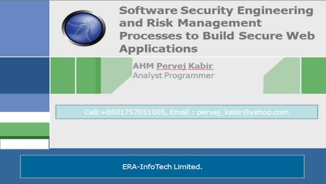 Software security engineering