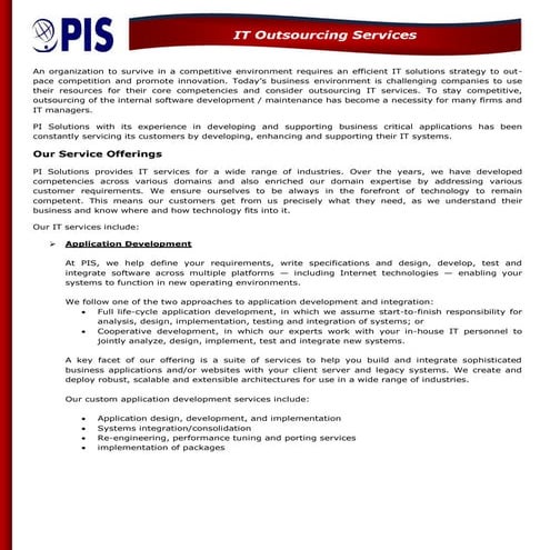 Software services  business proposal