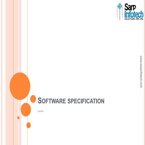 Software specification