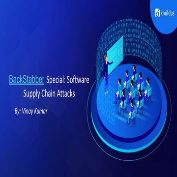 BackStabber Special: Supply chain attacks