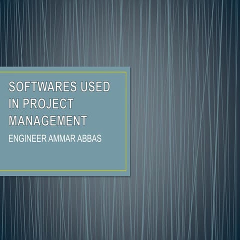 Softwares used in project management