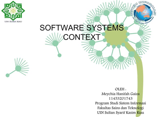 SOFTWARE SYSTEMS CONTEXT
