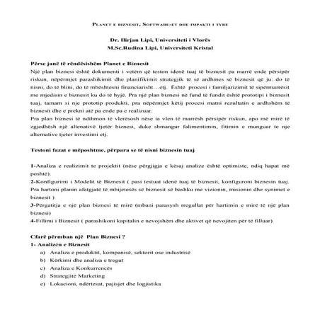 Softwaret E Planeve Te Biznesit Monitor 8 Qershor2008