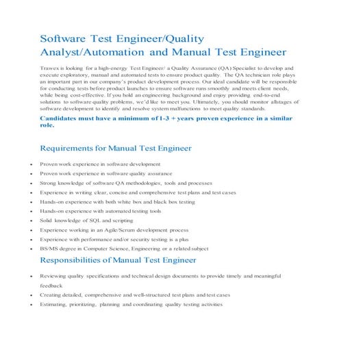 Software test enginee1