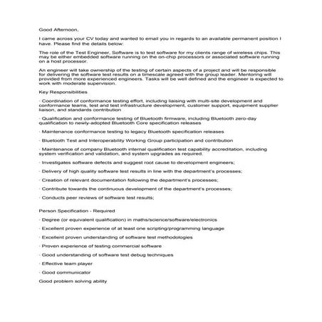 Permanent Software Tester - Cambridge