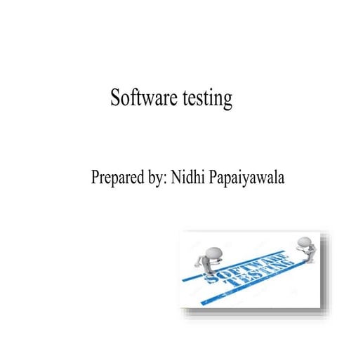 Software testing | PPTX | Operating Systems | Computer Software and ...