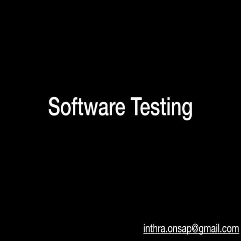 Software testing