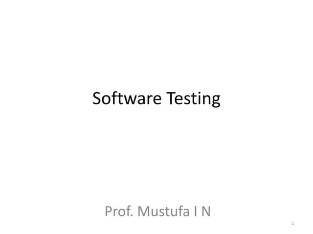 Software Testing