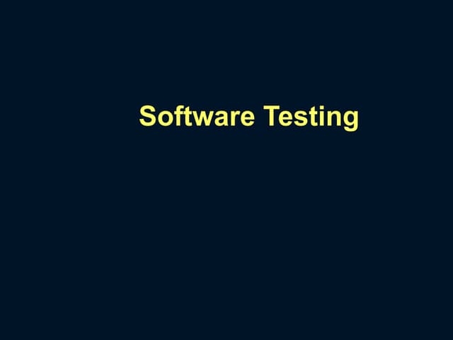 SoftwareTesting Processes and Methodologies.pptx