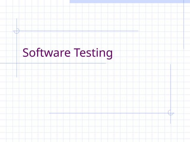 SoftwareTesting.ppt software testing int