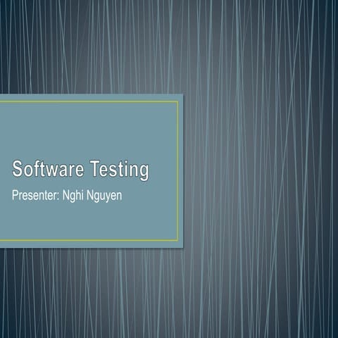 Software testing Basic