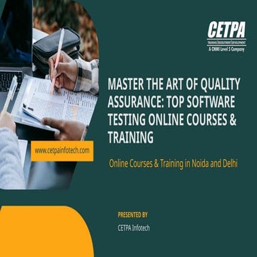 Master the Art of Quality Assurance: Top Software Testing Online Courses & Tr...
