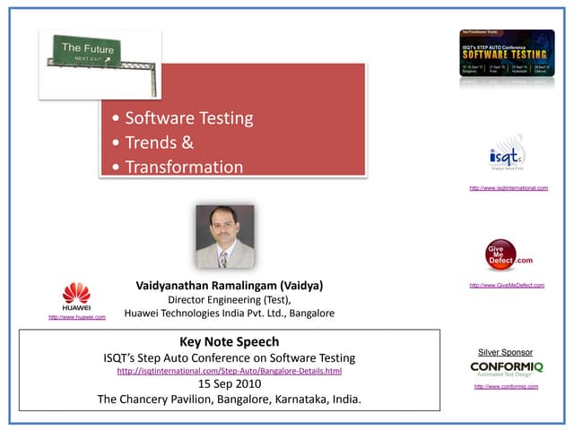 Software Testing Vaidyanathan Ramalingam