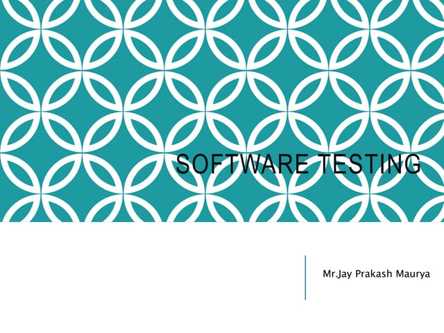 Software Testing overview jay prakash maurya.pptx